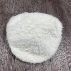 White FUZZY KANGOL FURGORA 504 CAP ANGORA